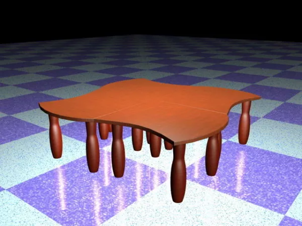 Modular Coffee Table 3d model Modular Coffee Table 3d model