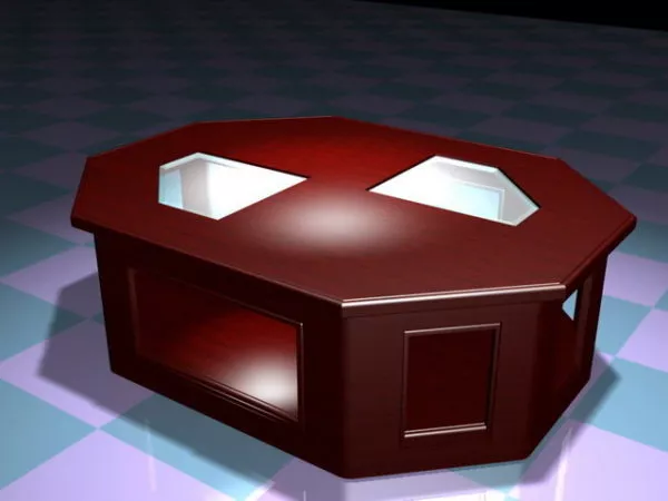 Octagon Coffee Table 3d model Octagon Coffee Table 3d model