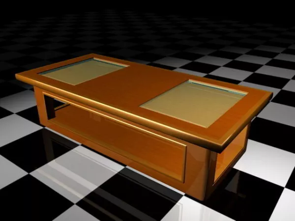 Glass Top Display Coffee Table 3d model Glass Top Display Coffee Table 3d model