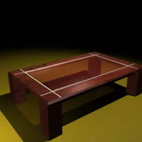 Glass Display Coffee Table 3d model