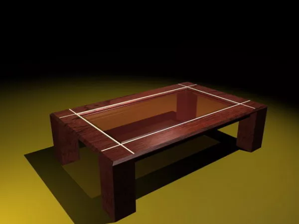 Glass Display Coffee Table 3d model Glass Display Coffee Table 3d model