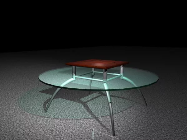 Round Class Top Coffee Table 3d model Round Class Top Coffee Table 3d model
