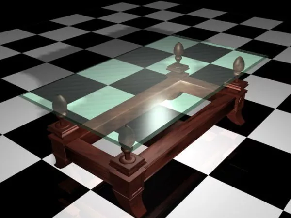 Glass Top Coffee Table 3d model Glass Top Coffee Table 3d model