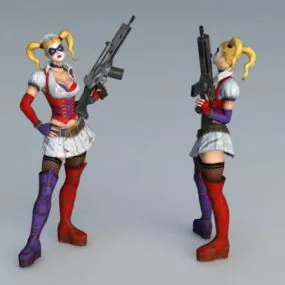 Joker Girlfriend 3d model