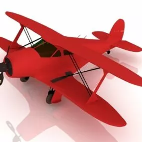 Beechcraft G17s Super Staggerwing 3d model