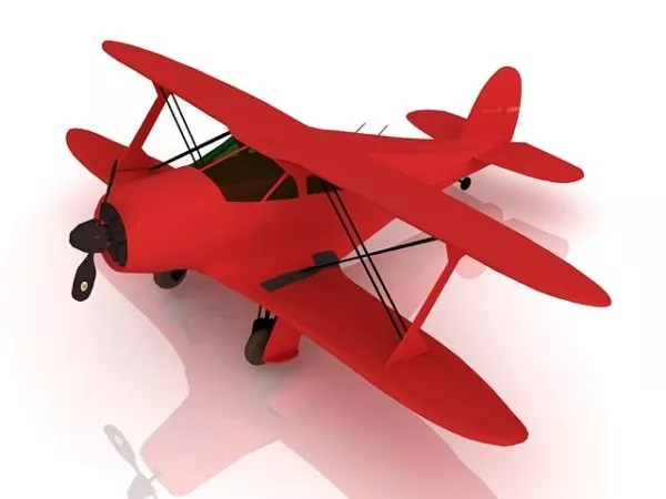 Beechcraft G17s Super Staggerwing 3d model Beechcraft G17s Super Staggerwing 3d model