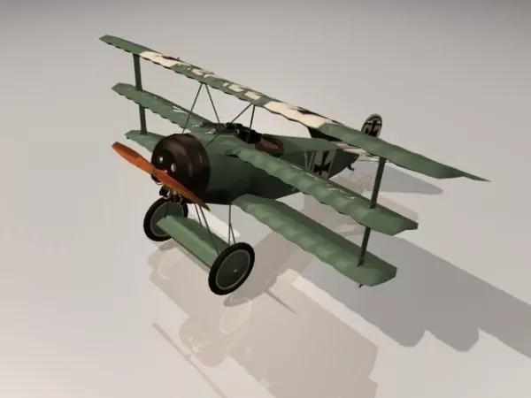 Fokker Triplane 3d model Fokker Triplane 3d model