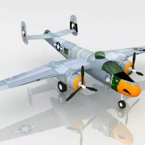 North American B-25 Mitchell Medium Bomber 3d model
