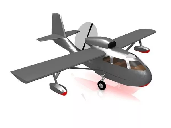 Small Old Plane 3d model Small Old Plane 3d model
