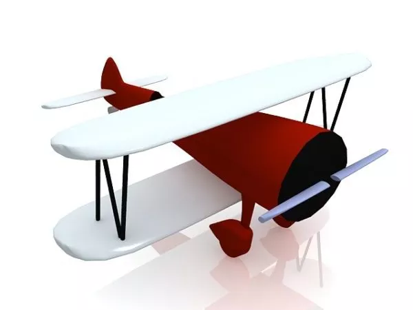 Animated Cartoon Plane 3d model Animated Cartoon Plane 3d model