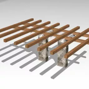 Patio Pergola 3d model