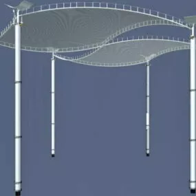 Modern Plaza Canopy 3d model