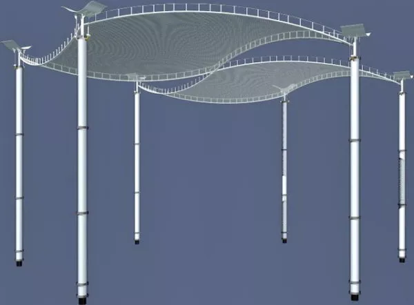 Modern Plaza Canopy 3d model Modern Plaza Canopy 3d model