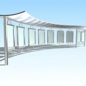Park Canopy 3d model