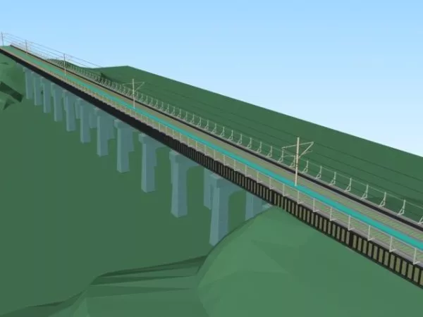 Railway Bridge 3d model Railway Bridge 3d model