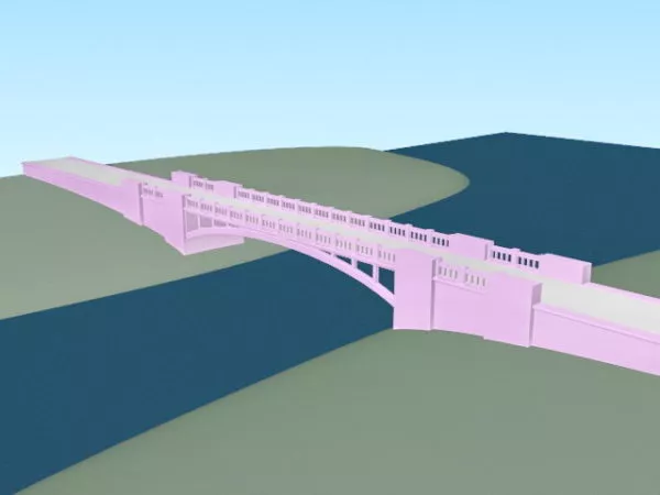 Arch Bridge 3d model Arch Bridge 3d model