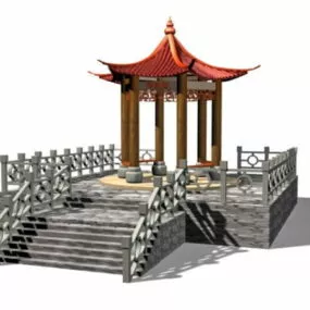 Chinese Garden Gazebo 3d model
