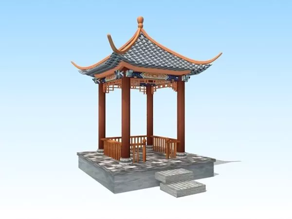 Chinese Pavilion 3d model Chinese Pavilion 3d model