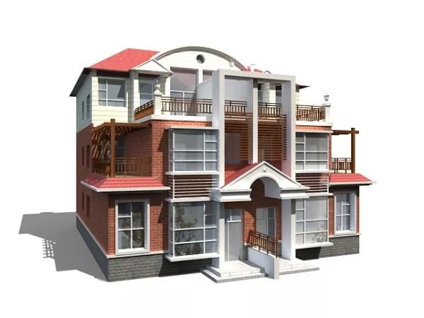 Old Townhouse 3d model