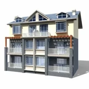 English Townhouse 3d model