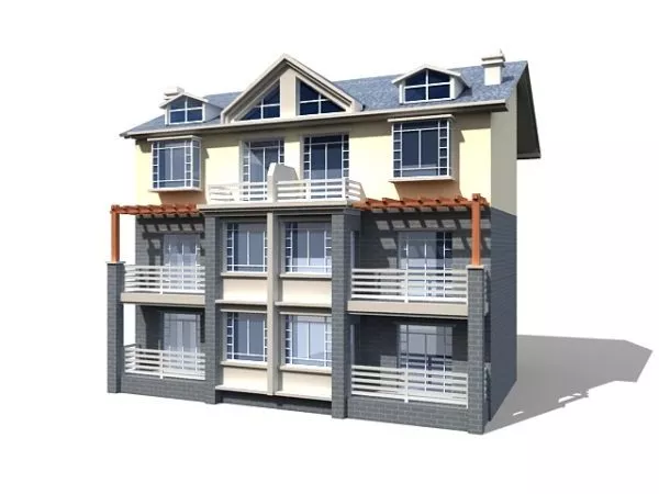 Old Rock Town 3d model