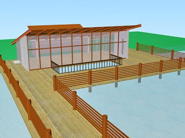 Lakeside Pavilion Architecture 3d model Lakeside Pavilion Architecture 3d model