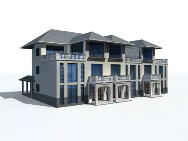 Old Townhouse 3d model