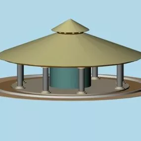 Round Gazebo 3d model