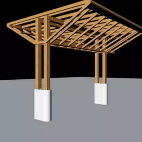 Outdoor Pergola Design 3d model