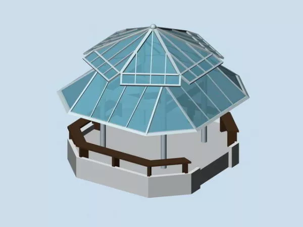 Ancient Roman Pavilion 3d model