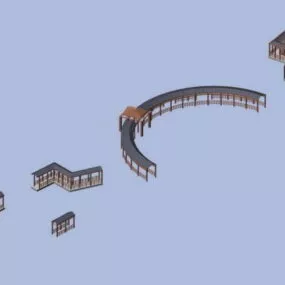 Landscape Pergola Design 3d model