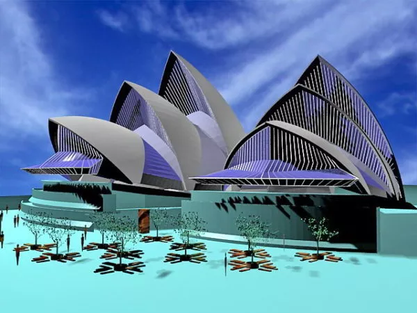 Sydney Opera Theater Building 3d model Sydney Opera Theater Building 3d model
