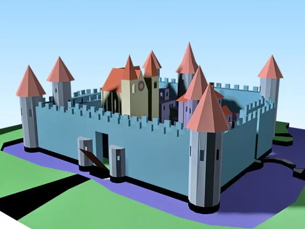 Fantasy Castle 3d model