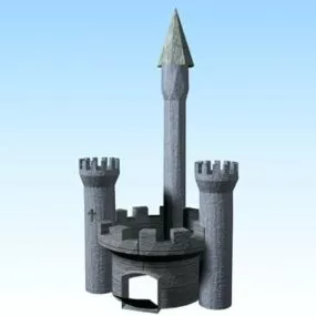 Medieval Castle Gate Building 3d model