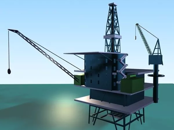 Offshore Oil Platform 3d model Offshore Oil Platform 3d model
