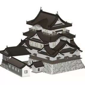 Hikone Castle 3d model
