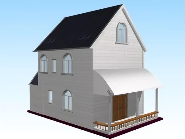 Small Modern House 3d model Small Modern House 3d model