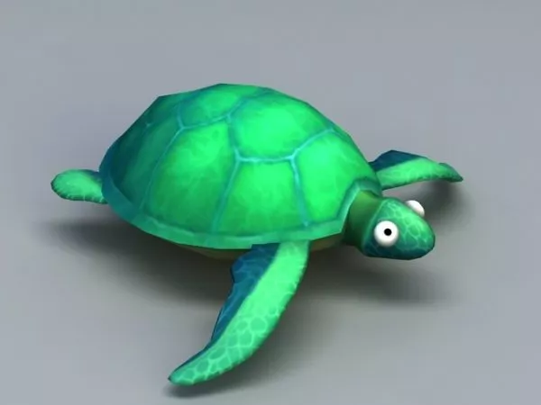 Amphipod Sea Turtle 3d model