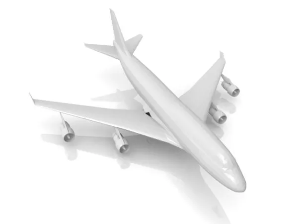 Boeing 747 Wide Size Airliner 3d model