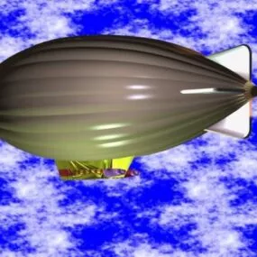 Modern Zeppelin Airship 3d model