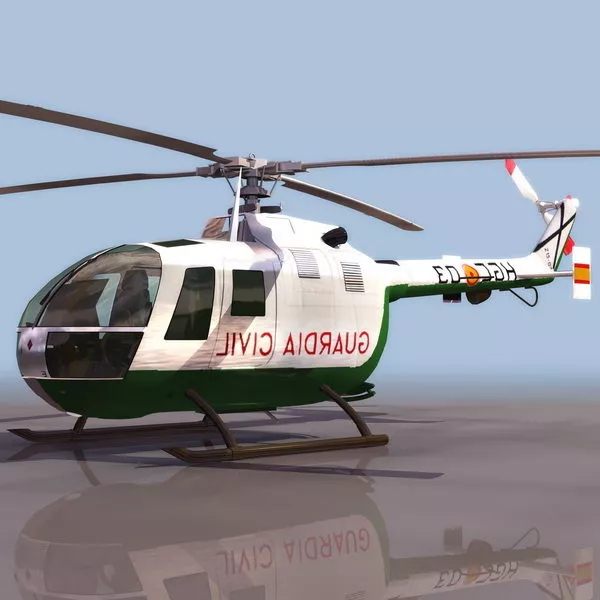Ec130 Helicopter 3d model