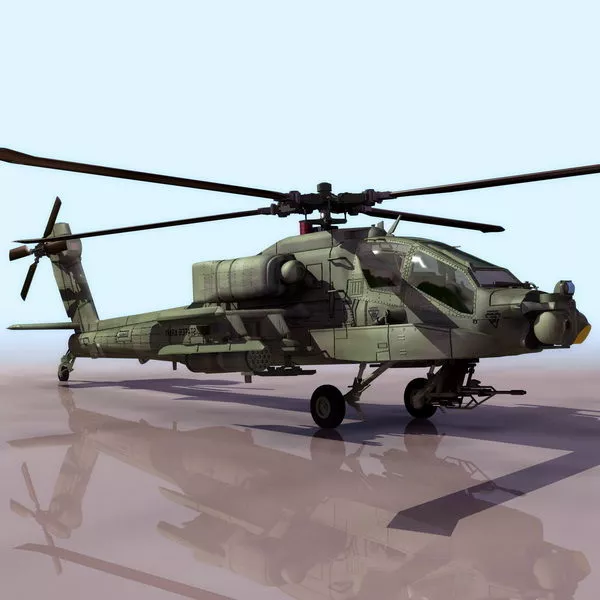Boeing Ah-64 Apache Attack Helicopter 3d model Boeing Ah-64 Apache Attack Helicopter 3d model