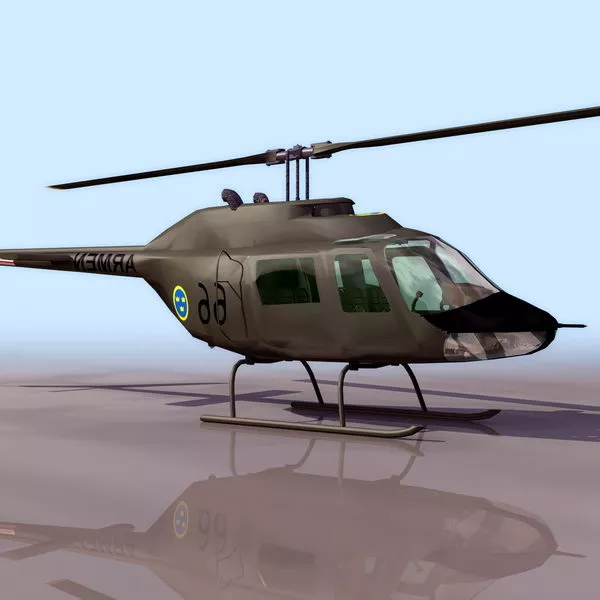 Apache Fighter Helicopter 3d model