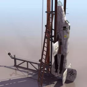 Ba 349 Natter German Rocket-powered Interceptor 3d model