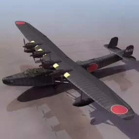 H6k Mavis Japanese Navy Flying Boat 3d model
