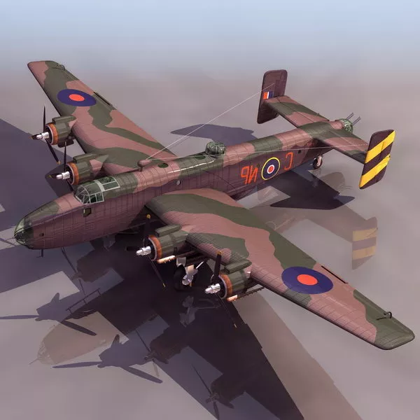 Halifax Heavy Bomber 3d model Halifax Heavy Bomber 3d model