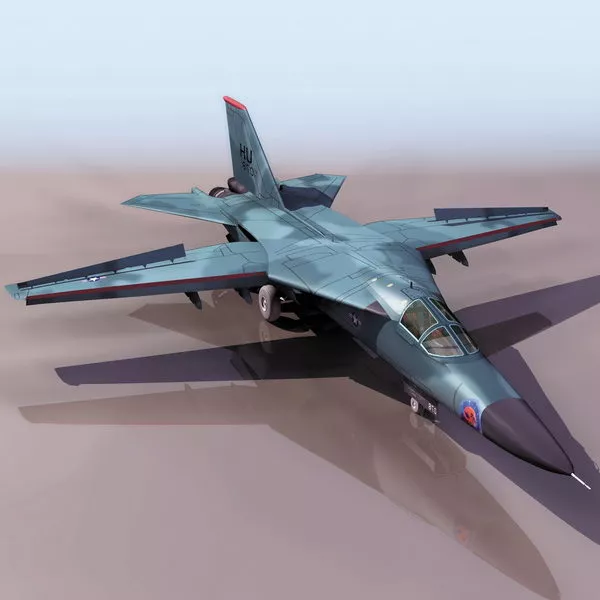 F-111 Aardvark Fighter-bomber Aircraft 3d model F-111 Aardvark Fighter-bomber Aircraft 3d model