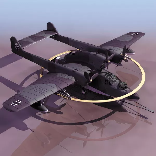 German Bv 138 Ms Reconnaissance Aircraft 3d model German Bv 138 Ms Reconnaissance Aircraft 3d model