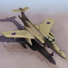 Raf Blackburn Buccaneer Attack Aircraft 3d model
