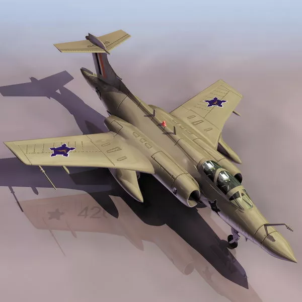 Raf Blackburn Buccaneer Attack Aircraft 3d model Raf Blackburn Buccaneer Attack Aircraft 3d model